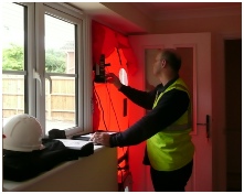 Part L air testing of new build home