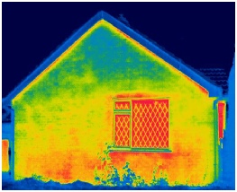 Building thermography heat loss